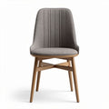 Fabric dining chair with wooden legs and ergonomic design 45 x 45 x 85cm